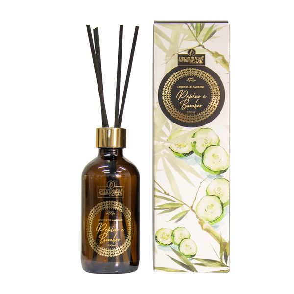 Difusor de Amoras Perfumaria Brasil Blends Pepino e Bambo 250ml Difusor de Amoras Perfumaria Brasil Blends Pepino e Bambo 250ml