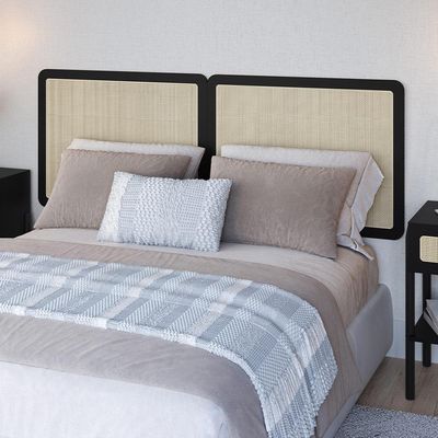 Cabeceira Cama Box Casal Queen Painel Com Telinha 160cm Moss A03 Nero - Lyam Decor