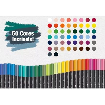 Lápis De Cor 50 Cores Supersoft Faber Castell