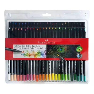 Lápis De Cor 50 Cores Supersoft Faber Castell