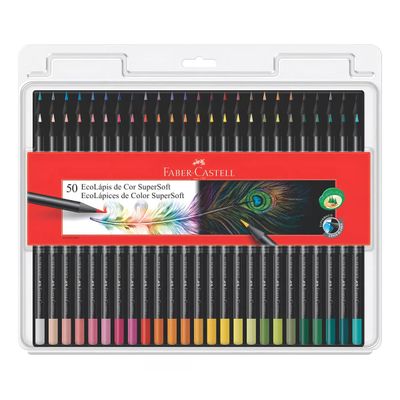 Lápis De Cor 50 Cores Supersoft Faber Castell