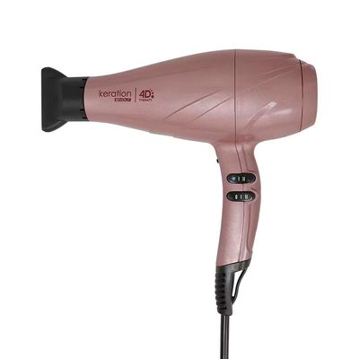 Secador de Cabelos GA.MA Italy Keration 4D Íon Plus 2100W Rose e Preto / Bivolt