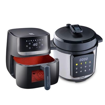 Airfryer Vision Max Ichef Polishop 5,7L E Panela De Pressão Elétrica Ichef Master Cooker 6L 220V