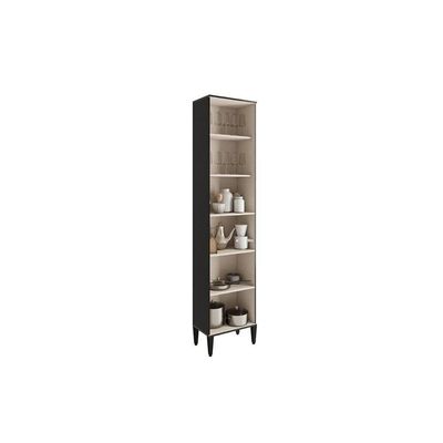 Paneleiro De Cozinha Alpha 2509 C- 2 Portas (1 C- Vidro Canelado) 50cm Branco - Carraro