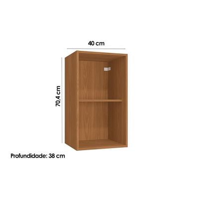 Armário Aéreo Cozinha Modulado Ciela R642 Com 1 Porta 40cm Canela-azul - Kappesberg