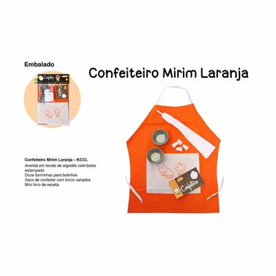 Kit Confeiteiro Mirim - Laranja - Teliê Brinquedos