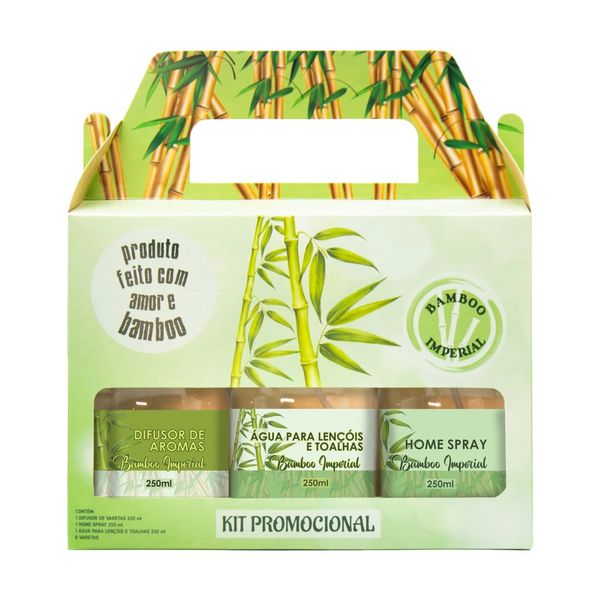 Kit Aromatizador Perfum Brasil Bamboo Imperial 250ml Kit Aromatizador Perfum Brasil Bamboo Imperial 250ml