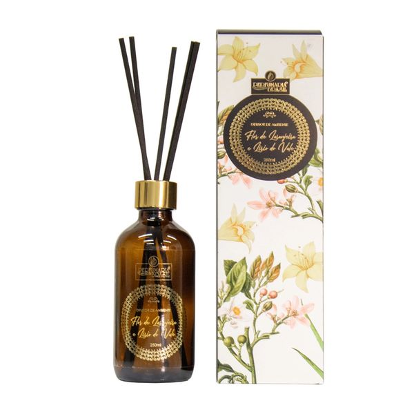 Difusor de Aromas Perfumaria Brasil Blends Flor de Laranjeira e Lírio do Vale 250ml Difusor de Aromas Perfumaria Brasil Blends Flor de Laranjeira e Lírio do Vale 250ml