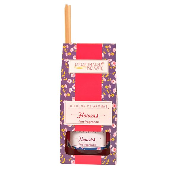 Difusor de Aromas Perfumaria Brasil Flowers 310ml Difusor de Aromas Perfumaria Brasil Flowers 310ml
