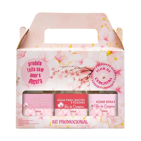 Kit Aromatizador Perfum Brasil Flor de Cerejeira Kit Aromatizador Perfum Brasil Flor de Cerejeira