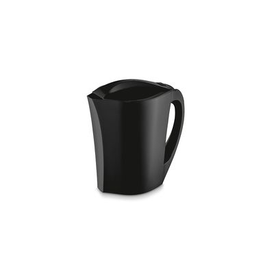 Jarra de Suco Agua 1,5L Tampa Preta e 4 Copos Plastico