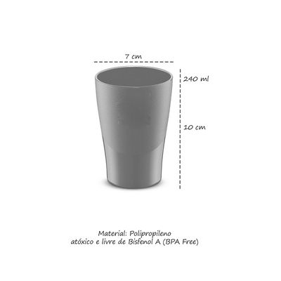 Jarra de Suco Agua 1,5L Tampa Preta e 4 Copos Plastico