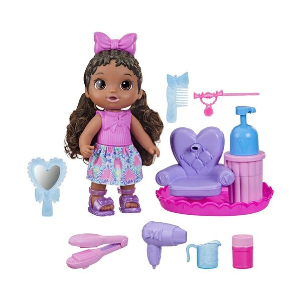 Boneca Baby Alive Hasbro Sudsy Styling Negra