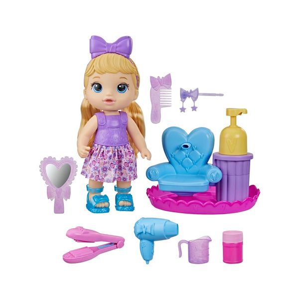 Boneca Baby Alive Hasbro Sudsy Styling Loira