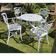 Conjunto De Jardim Com Mesa E 4 Cadeiras Modelo Havana Branco