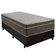 Cama Box Suede Solteiro + Colchão Sereneprime Molas Ensacadas 88x188x65 Cor:preto