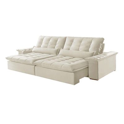 Sofá Victory Linho 02 Módulos De 100cm B25cm Meu Sofá Online A302 Linho Branco