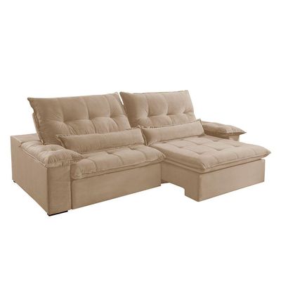 Sofá Nivus Linho 02 Módulos De 100m B25cm Meu Sofá Online A226 Linho Bege