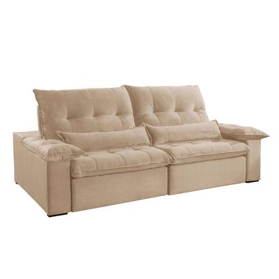 Sofá Nivus Linho 02 Módulos De 100m B25cm Meu Sofá Online A226 Linho Bege