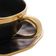 Xícara Para Café Com Pires Em Porcelana Dubai 90ml Wolff Preto E Dourado