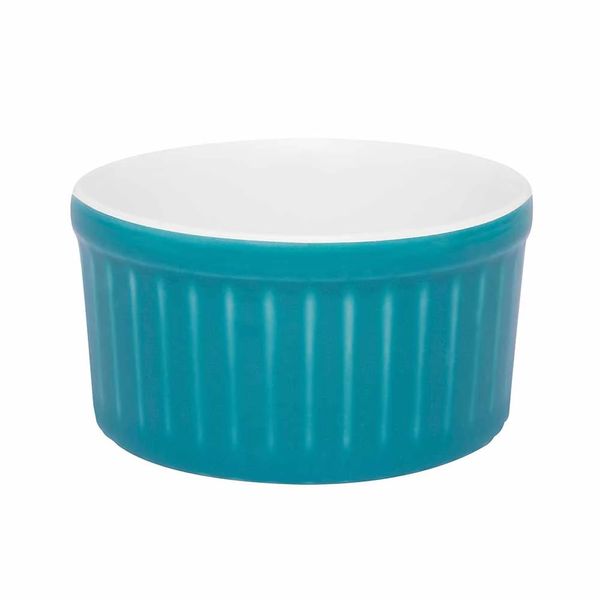 Conjunto de Tigela Ramequin de Porcelana Oxford Azul com 3 Peças Conjunto de Tigela Ramequin de Porcelana Oxford Azul com 3 Peças