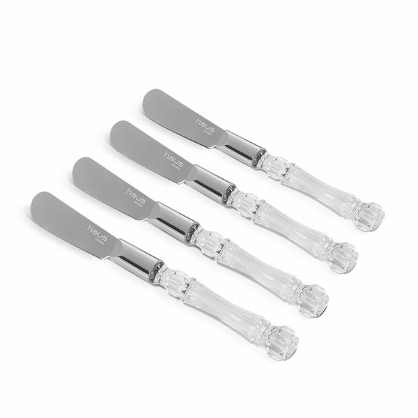 Conjunto de Espátulas em Inox Brinox Haus Tasty Cristal 4 Peças