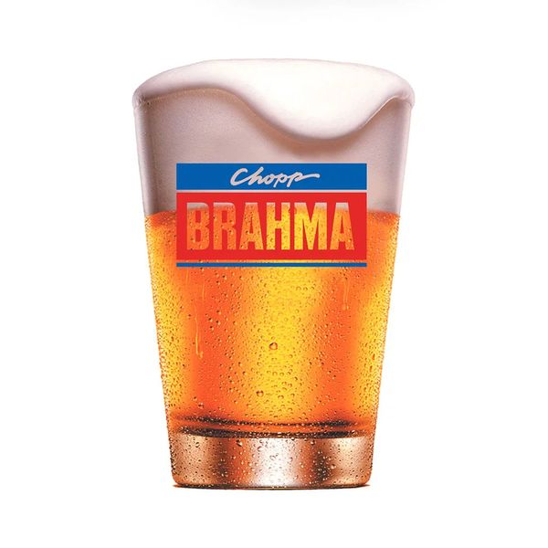 Copo para Cerveja Ambev Brahma Chopp em Vidro Transparente 350ml
