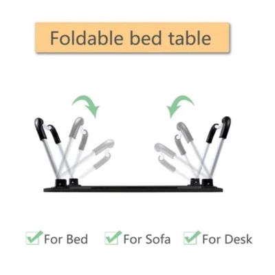 Mesa Para Notebook Home Office Com Usb Ventilador Iluminação Cama Sofa Dobravel Portatil Azul
