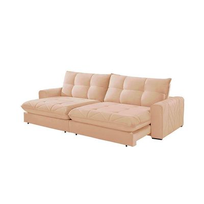 Sofá Firenze Linho 02 Módulos De 120cm B25cm Meu Sofá Online A294 Linho Creme