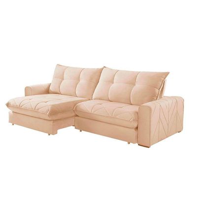 Sofá Firenze Linho 02 Módulos De 120cm B25cm Meu Sofá Online A294 Linho Creme