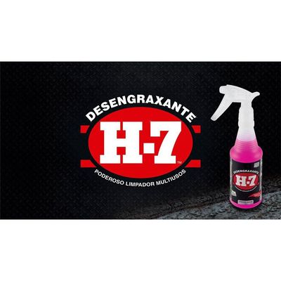 Desengraxante H-7 500Ml Removedor Multiuso Para Limpeza Pesada H7 Borrifador Spray Fórmula Biodegradável
