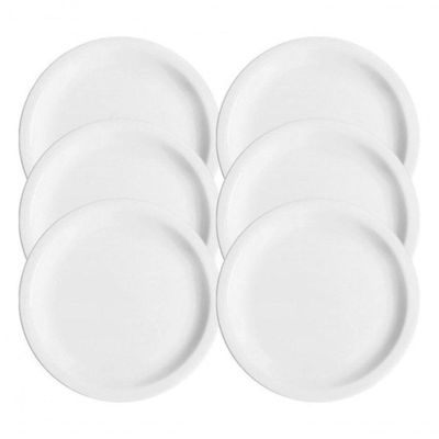 Jogo De Prato Raso De Mesa Jantar 6 Peças Ceramica Porcelart