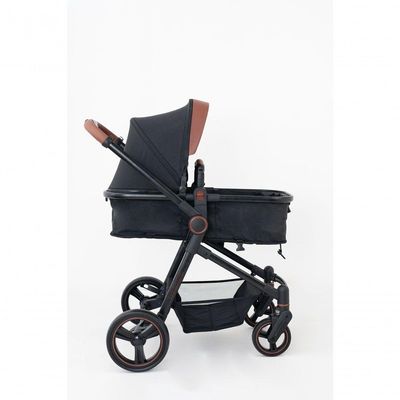 Carrinho De Passeio Galzerano Ivy 0 A 15kg Com Cesto Moises Preto