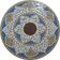 Mandala Indiana Piso Mosaico Lótus Iii Cerâmico Tamanho 130cm