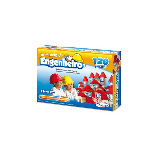 Brincando de Engenheiro Xalingo com 120 Peças