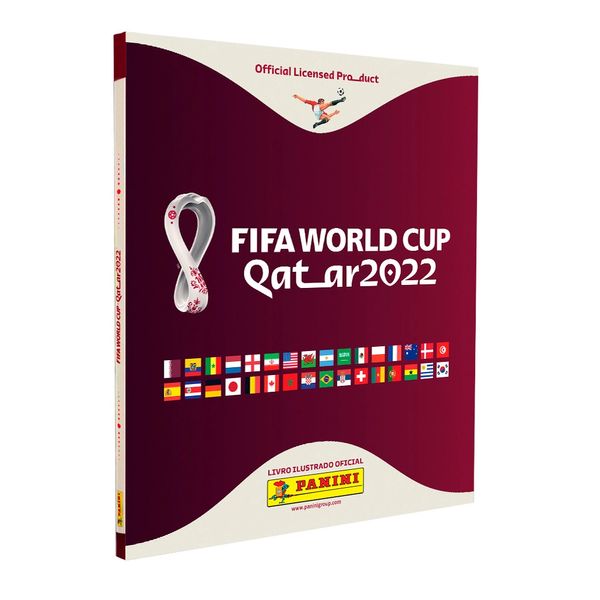 Álbum de Figurinha da Copa do Mundo Panini Livro Ilustrado com Capa Dura 2022