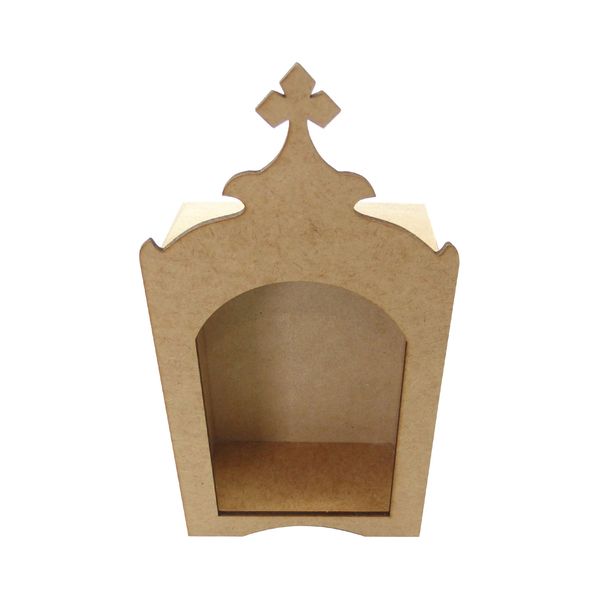 Oratório sem Imagem de Mdf 11x5x22cm Oratório sem Imagem de Mdf 11x5x22cm