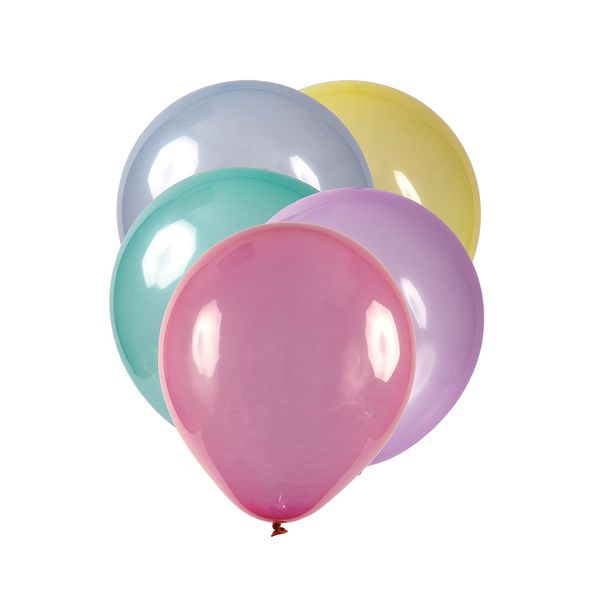 Balão Art Latex Cristal Candy Nº9 com 24 Unidades Colorido