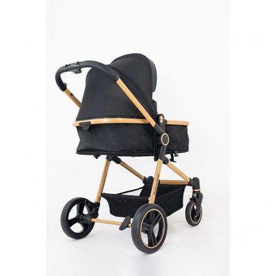 Carrinho De Passeio Galzerano Ivy 0 A 15kg Com Cesto Moises Dourado Gold