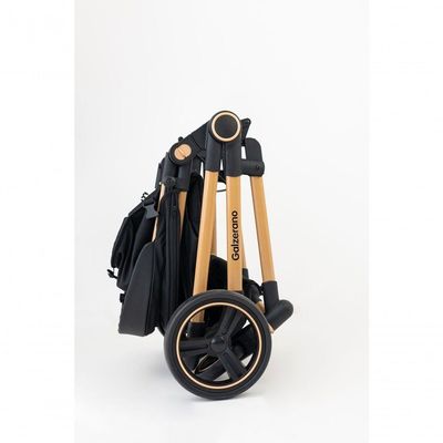 Carrinho De Passeio Galzerano Ivy 0 A 15kg Com Cesto Moises Dourado Gold