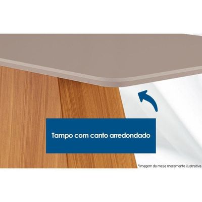 Sala De Jantar Completa Londrina Tampo Madeirado C- Vidro Curvo 120x80 E 4 Cadeiras Londrina Imbuia-veludo Grafite - Rufato