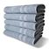 Kit Com 6 Toalhas Banho 430g m² Grande Grossa 80x150cm Itália Soft Azul Claro
