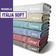 Kit Com 6 Toalhas Banho 430g m² Grande Grossa 80x150cm Itália Soft Azul Claro