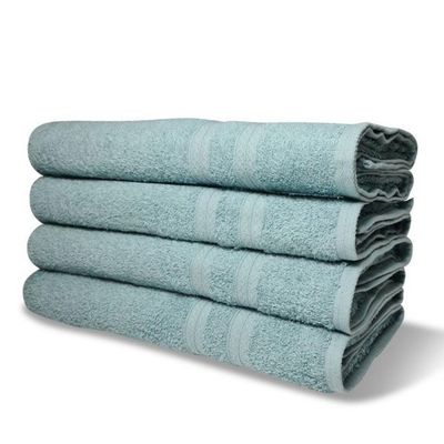 Kit 8 Toalhas De Banho Itália Soft 100% Algodão 430g m 80x150cm Verde Claro