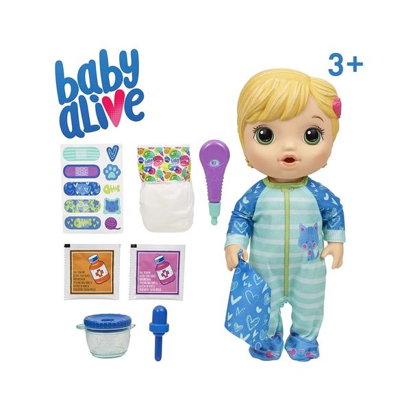 Boneca Baby Alive Aprendendo a Cuidar com Termômetro Interativo Loira