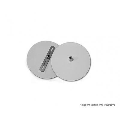 Canopla Completa Lustre/Spot Branca 110Mm Bsb