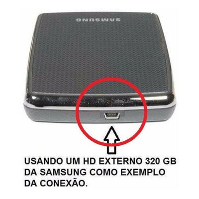 Cabo Usb 2.0 Hd Externo Samsung Seagate Lg Toshiba Sony