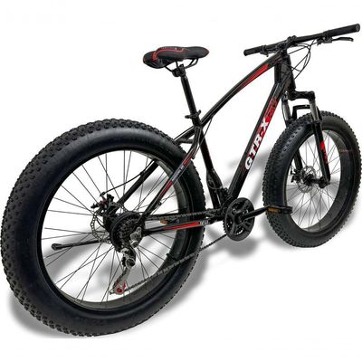 Bicicleta Fat Bike Gtr-x Aro 26 Freios Disco Alumínio Shimano Quadro 17 Preto