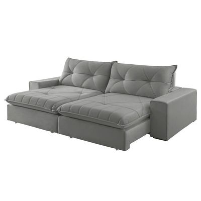 Sofá Hall Linho Dois Módulos De 80cm B25cm Meu Sofá Online A230 Linho Cinza