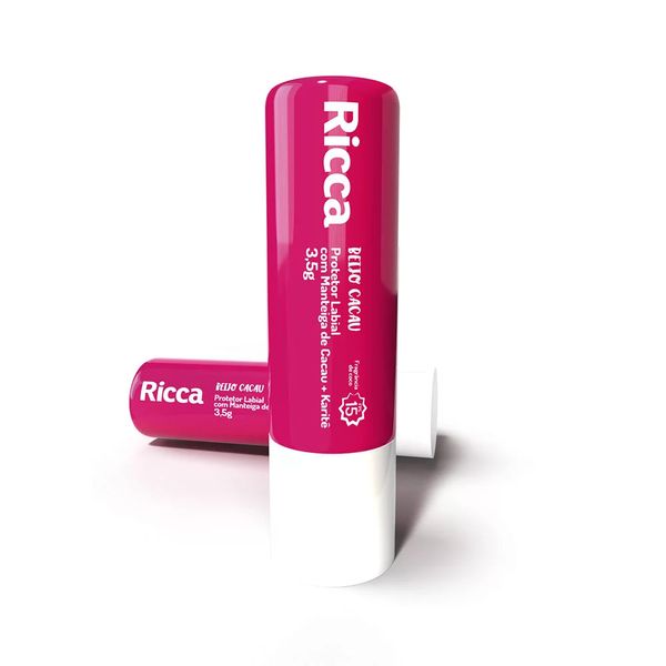 Protetor Labial Ricca com Manteiga de Cacau e Karite Fps 15 Protetor Labial Ricca com Manteiga de Cacau e Karite Fps 15